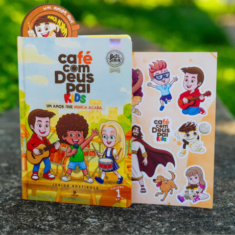 Volume 1 Café com Deus Pai Kids + Copo