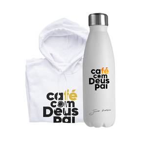 Moletom + Garrafa Térmica | Autografado